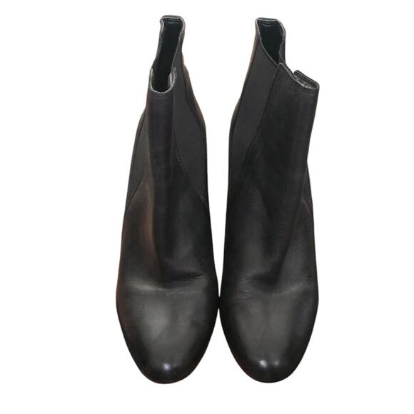 Sam Edelman Case Black Leather Slip On Boot Ankle Womens 9 - Picture 2 of 7